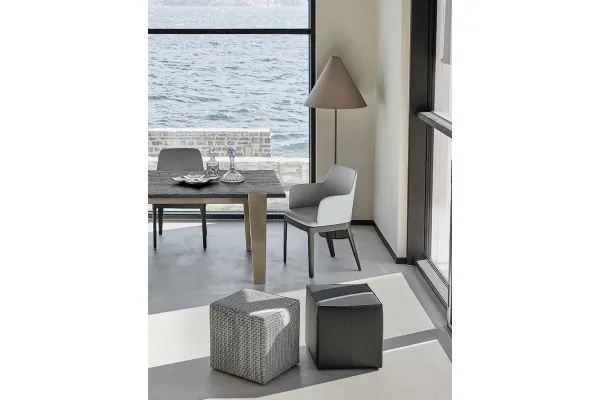 Pouf in tessuto Uchi di Bontempi