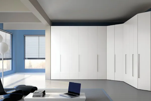 Armadio 12 Ante Battenti in laminato ad angolo di Ferrimobili
