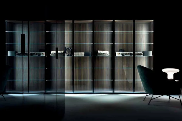 Cabina armadio in vetro Core di Caccaro