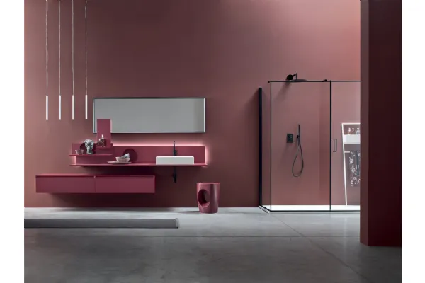 Mensole bagno con luce di cortesia Mensole Moov di Arcom