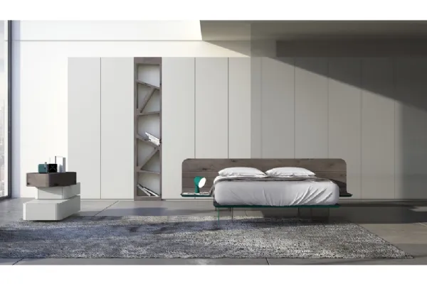Letto con testiera Comp 1 di Voltan