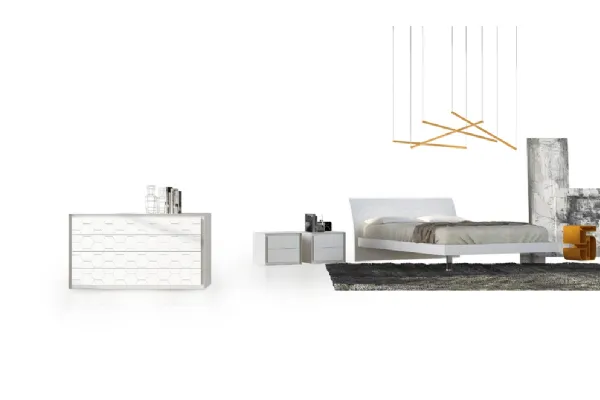 Letto moderno Comp 2 di Voltan