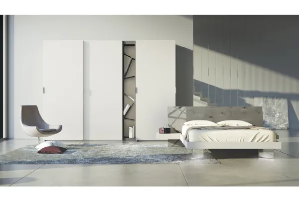 Letto con testiera Comp 3 di Voltan