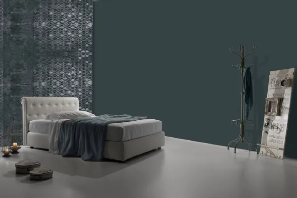 Letto in ecopelle Geneve di Excò