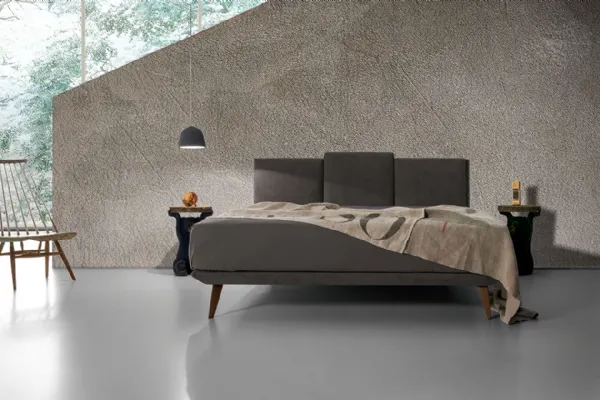 Letto rivestito Twist 174 di Excò