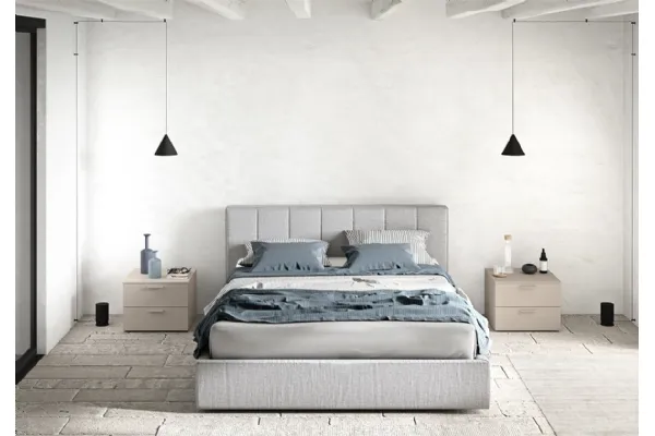 Letto matrimoniale imbottito York di Cinquanta3