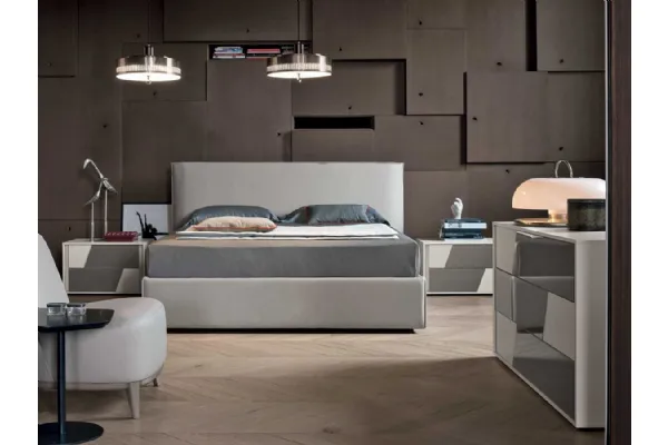 Letto imbottito di Tomasella modello Zeno