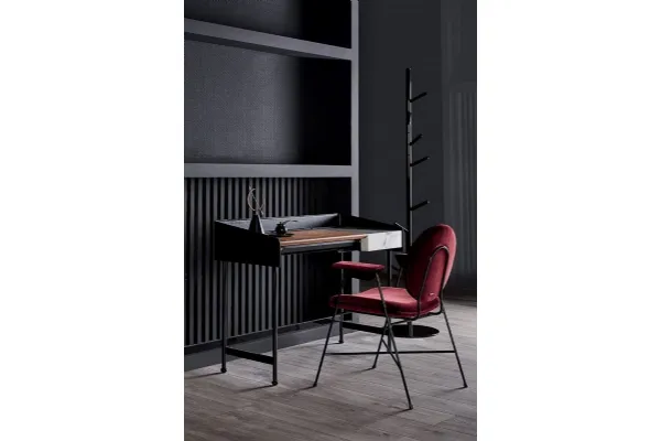 Mobile ingresso Secret di design in metallo e legno di Bontempi