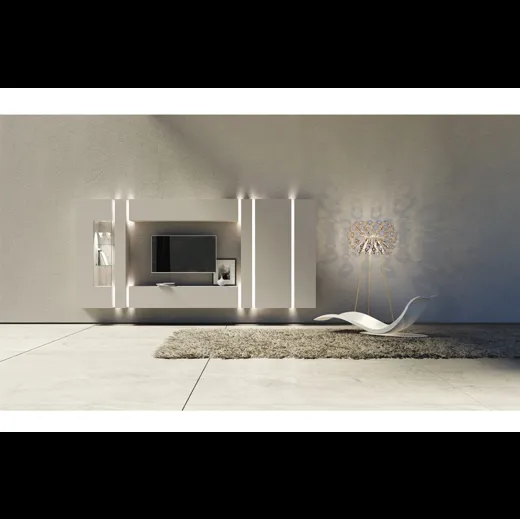 Parete attrezzata di design Comp.01 di Voltan