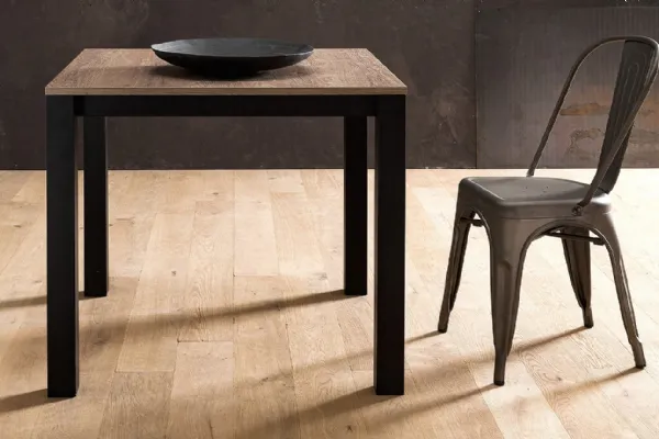 Tavolo da pranzo, allungabile, basamento in metallo Gate di Arredo 3