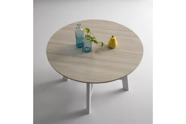 Tavolo tondo di design non allungabile Thor130 di Pointhouse