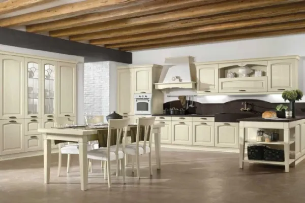 Cucina classica con penisola Emma di Arredo3