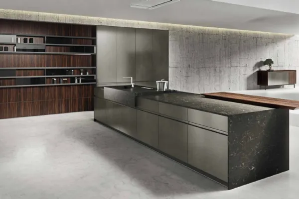 Cucina Design con isola in laccato Ak_05 03 diArrital