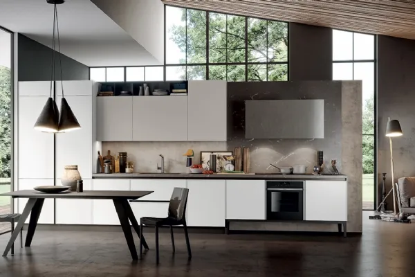 Cucina moderna lineare Aria di Arredo3