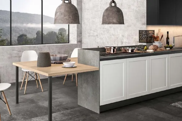 Cucina moderna con penisola Frame di Arredo3