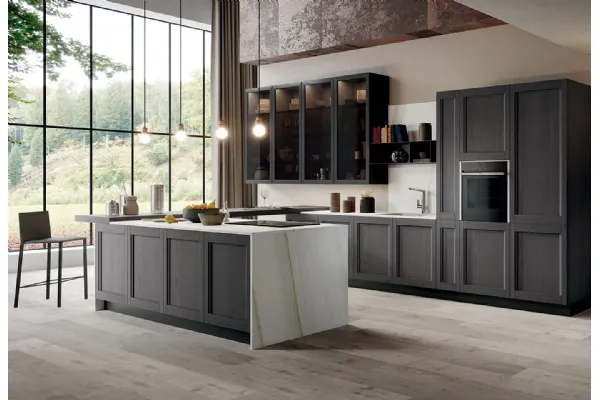 Cucina moderna con isola Frida di Arredo3