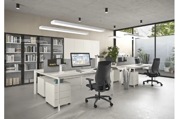 Ufficio completo di scrivanie e arredo 01 di Cinquanta3