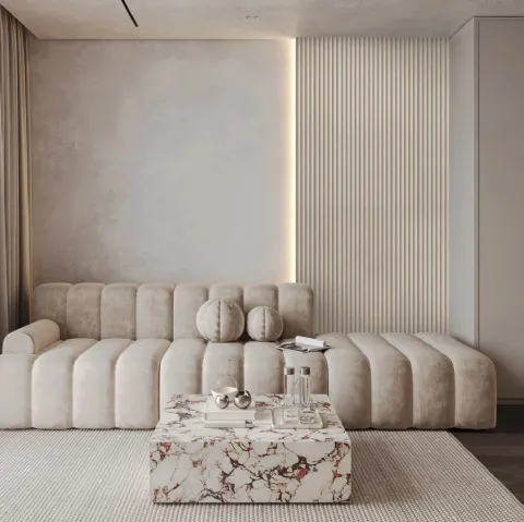 Boiserie Gresso Ivory Cream di Lamelio