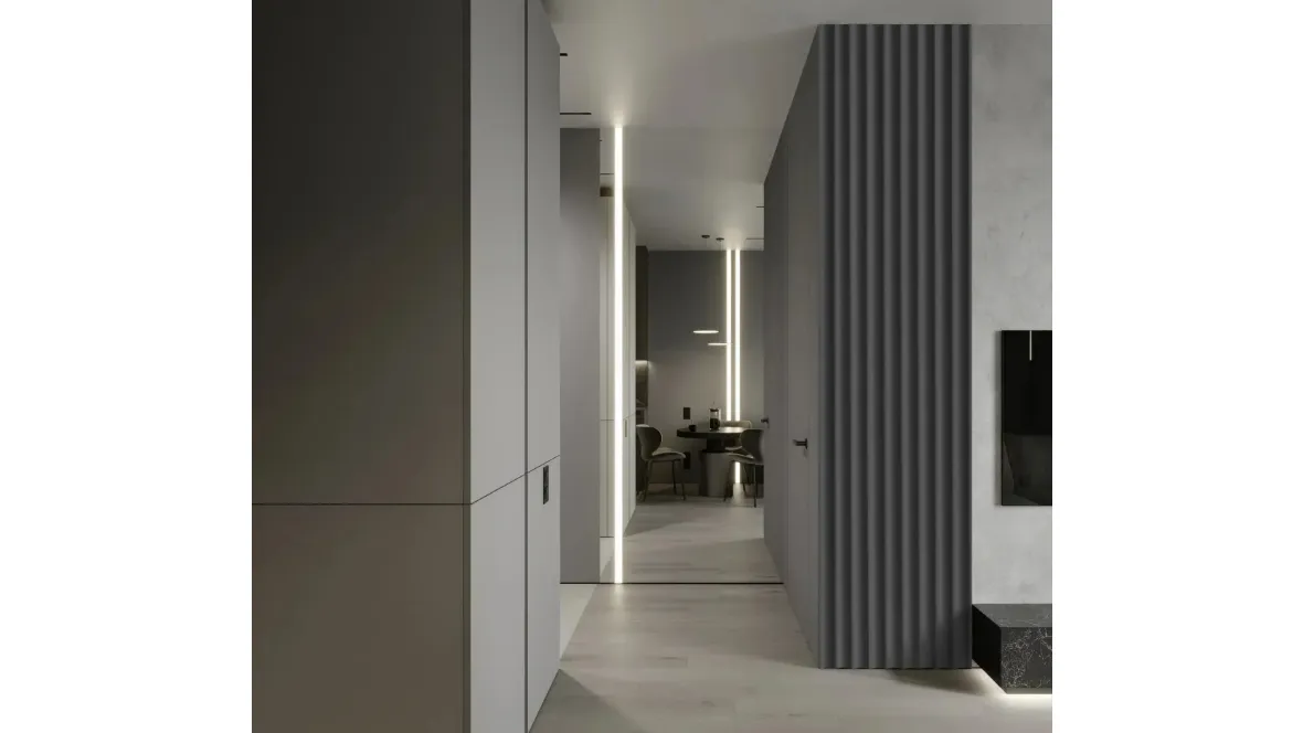 Boiserie Velutto Shadow Grey di Lamelio