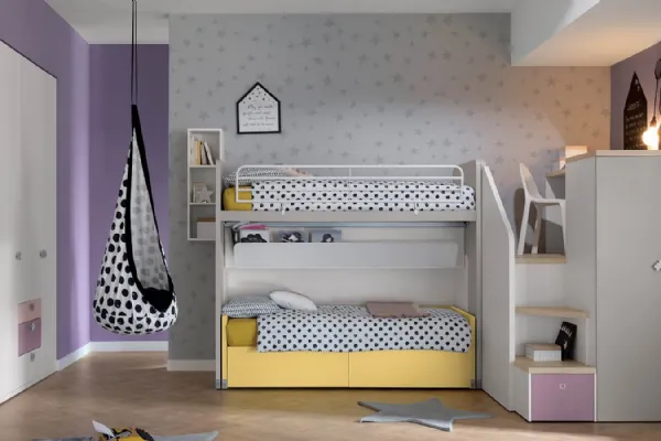 Cameretta Alpha Letto a Castello G040 di Doimo Cityline