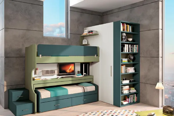 Cameretta moodbook 220 di Ferrimobili