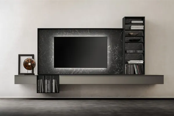Mobile Porta sospeso Tv Wallover di Caccaro