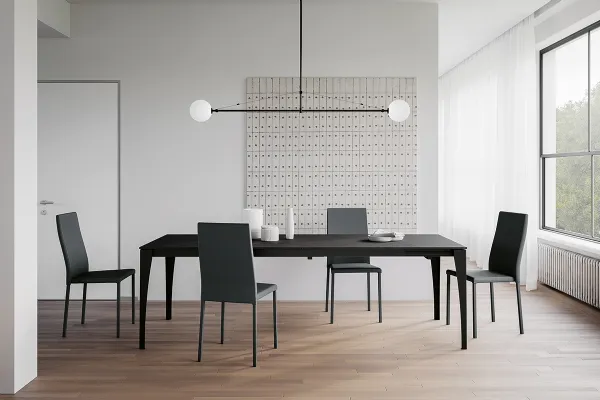 Tavolo Royal con struttura in metallo verniciato e piano in laminato di Arredo3