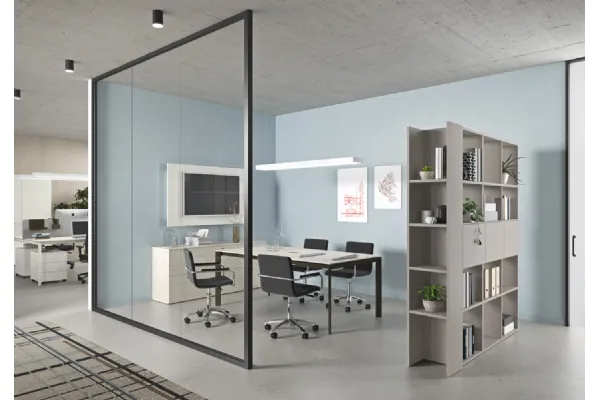 Sedia Ufficio Nice in tessuto tecnico cromato di Cinquanta3