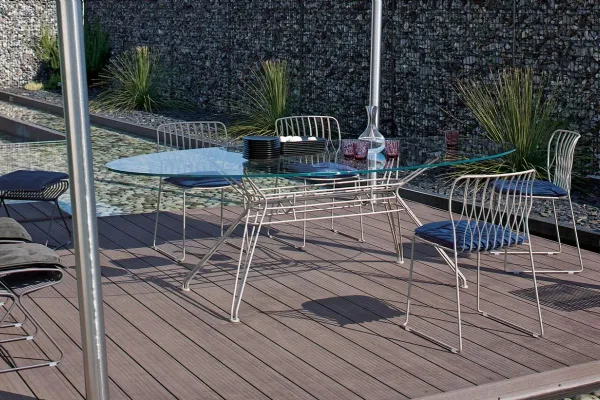Sedia moderna per giardino in metallo Freak Outdoor di Bontempi