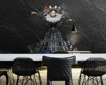 Carta da parati raffigurante la regina di Marcel Wanders Athena di London Art