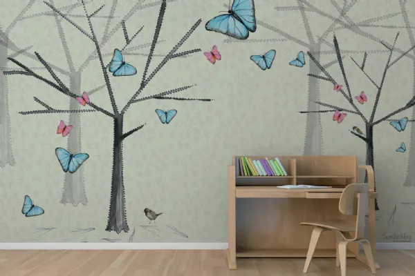 Carta da parati Butterfly di Glamora