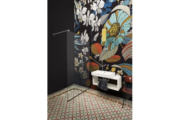 Carta da parati floreale dai colori vivaci Carioca di London Art