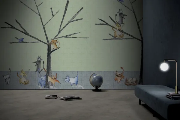 Carta da parati Cats di Glamora