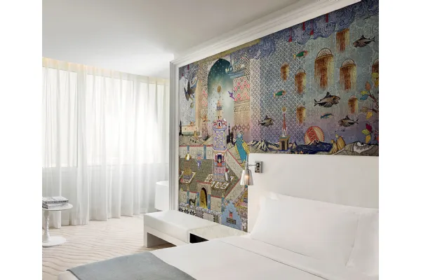 Carta da parati in stile orientale Mondrian Doha di London Art