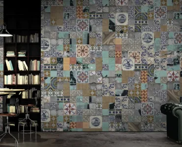 Carta da parati Tiled Up di Glamora