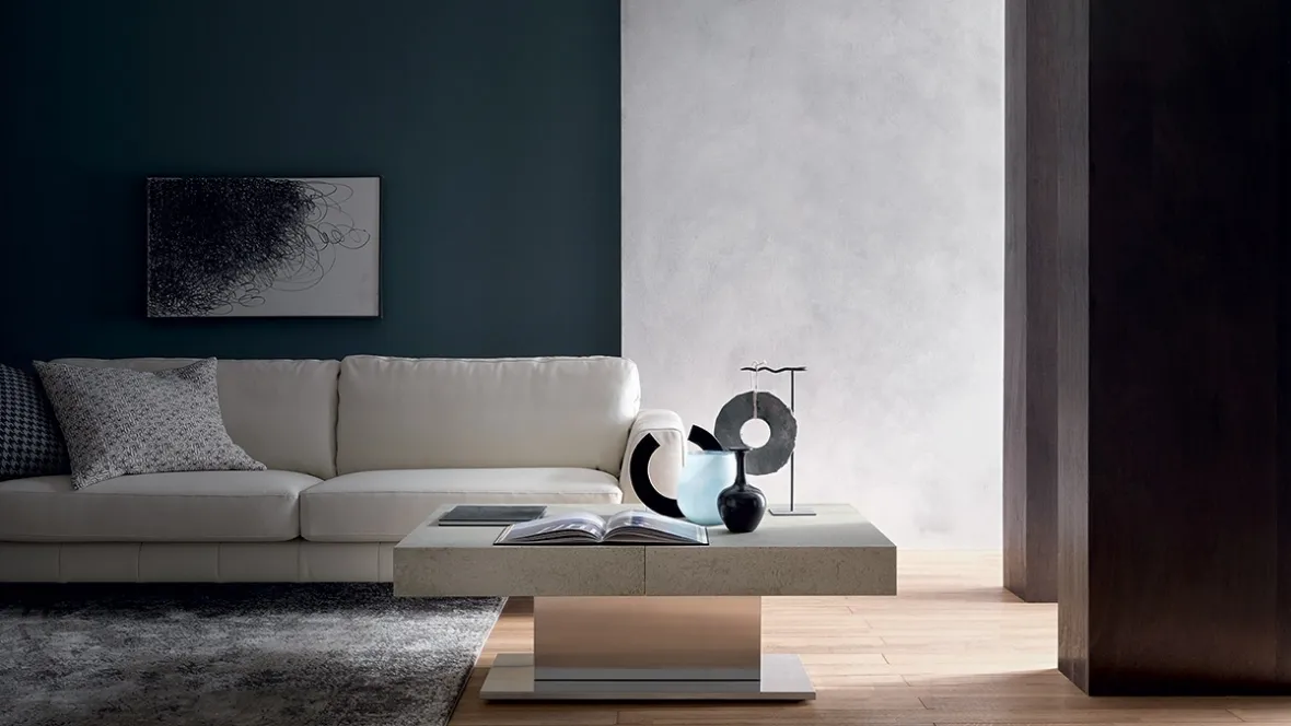 Tavolino Trasformabile con top effetto Malta Ares Mega di Altacom