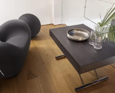 Tavolino Trasformabile Compact con top in legno di Altacom