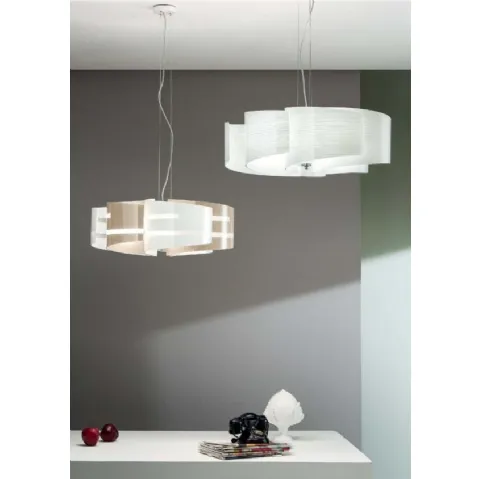 Lampada 2090 in vetro serigrafato di Ondaluces