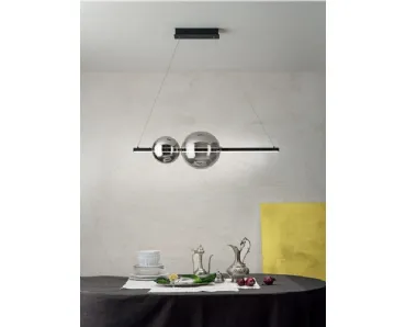 Lampada Fufi in metallo e vetro soffiato di Ondaluce