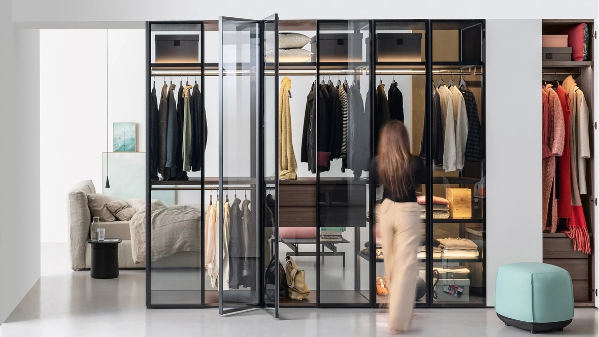 Armadio con ante in vetro Aria Telaio di Md House