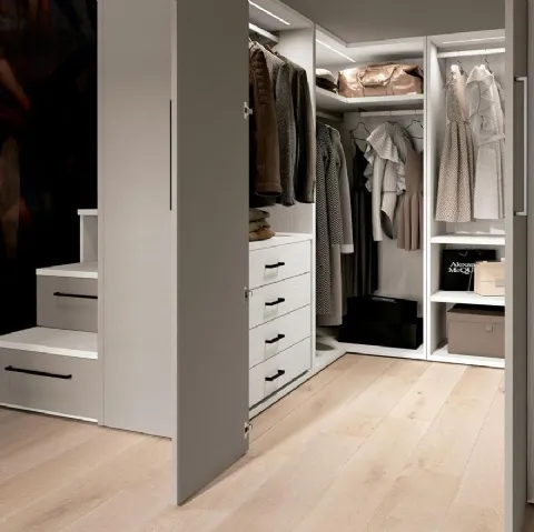Cabina Armadio con ante battenti Concept per Loft 18 di Ferrimobili