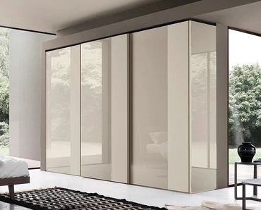 Armadio Sintesi con ante scorrevoli in Vetro di Sangiacomo