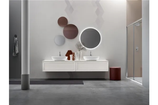 Mobile da bagno elegante classico con cornici Opera di Arcom