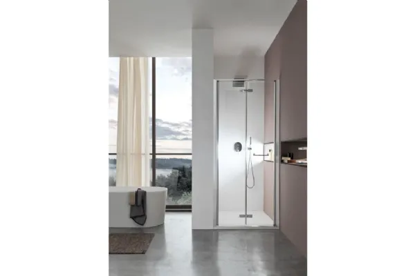 Box doccia con anta pieghevole verso l'interno o esterno S6 Soffietto di Arcom