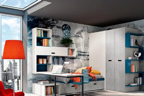 Cameretta moodbook 210 di Ferrimobili