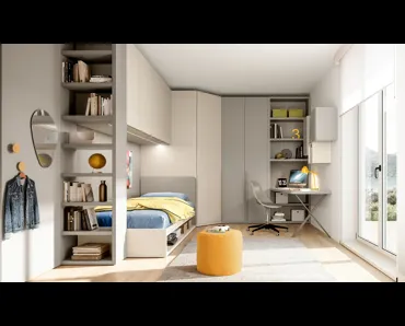 Cameretta a ponte Layout 02B di Doimo Cityline