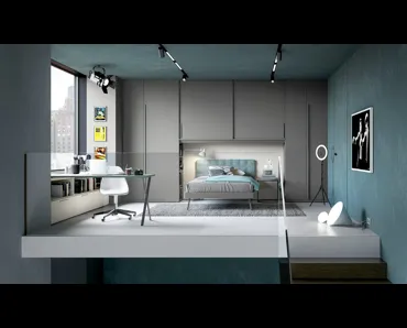 Cameretta a ponte Layout 04B di Doimo Cityline
