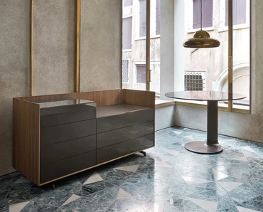 Comò Cabaret Glass di Sangiacomo