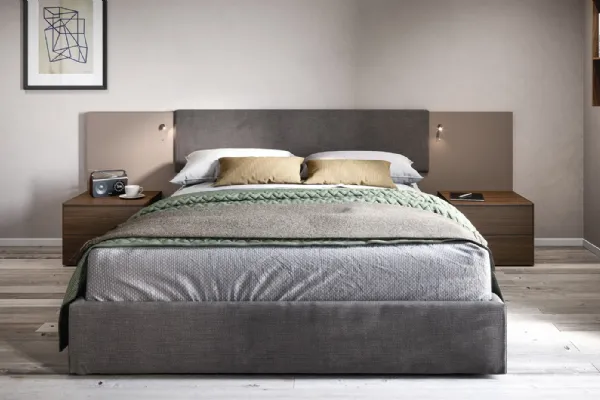 Gruppo Notte Londra in melaminico Rovere Cotto Cinquanta3