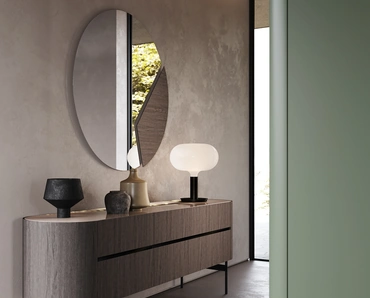 Comò Ottanta in Quercia Carbone di Voltan